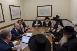 Photo of Haredi keaders meeting Nick Gibb